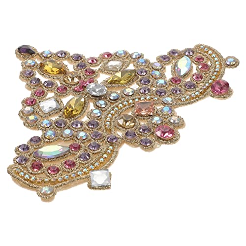 ARTIBETTER Schuhblume -Bügeln Basis Stoffflicke Strassaufkleber Patch Hotfix nähen Applikationen für Kleidung Strass-Aufnäher zum Aufbügeln dekorative Fellflecken Strasssteine Rosa von Artibetter