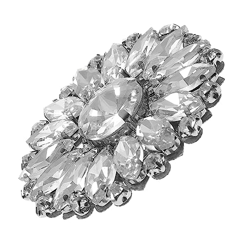 ARTIBETTER Schuhblume aus Strass Flicken für Kleidung nähen Strassapparat Applikationen aus Strass Patch dekorative Fellflecken Hochzeitsschuhe Aufkleber Blumenapplikationen Strasssteine Weiß von Artibetter