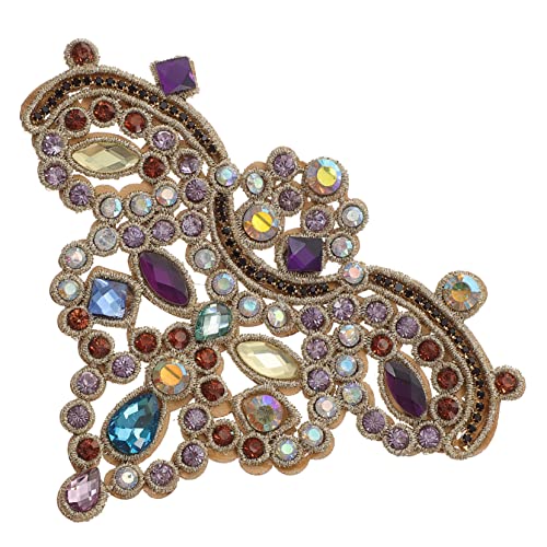 ARTIBETTER Schuhblume aus Strass Strasssteine ​​für Kleidung funkelnd Aufnäher nähen Patch Hotfix Applikationsaufnäher mit Strasssteinen Applikationen für Kleidung Heißschmelzkleber Violett von Artibetter