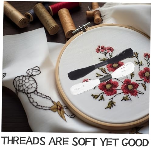 ARTIBETTER Schwarzes und Weißes Stickgarn Reißfestes Glattes Kreuzstich Embroidery Floss für Diy Schmuck Bekleidung Haarwickel Anfänger und Profis Vielseitig für Heimdeko und Bastelprojekte ARTIBETTER Schwarzes und Weißes Stickgarn Reißfestes Glattes Kreuzstich Embroidery Floss für Diy Schmuck Bekleidung Haarwickel Anfänger und Profis Vielseitig für Heimdeko und Bastelprojekte von Artibetter