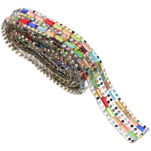 ARTIBETTER Selbstklebende Strassbänder: Glitzerndes Strassband Zum Basteln Von Diy-Kleidung (Stil 6) von Artibetter