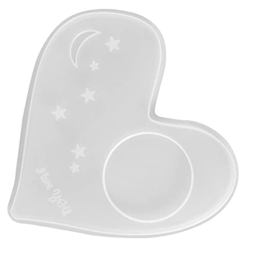 ARTIBETTER Silikon Untersetzer Gießform Herzform für Diy Kreationen Basteln mit Reversibler Form für Coaster Gestaltungen Einfach zu Reinigen Lagern für Diy Fans ARTIBETTER Silikon Untersetzer Gießform Herzform für Diy Kreationen Basteln mit Reversibler Form für Coaster Gestaltungen Einfach zu Reinigen Lagern für Diy Fans von Artibetter