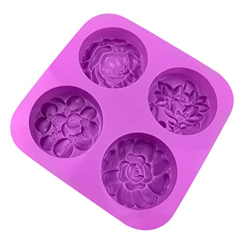 ARTIBETTER Silikonform Kuchenform Seifenherstellungsform Geformte Seifenformen Zur Seifenherstellung Seifeneinbettungsformen Butterform DIY Formen Mini Seifenformen Blumenformen Für von Artibetter