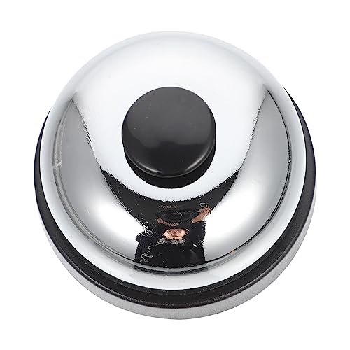ARTIBETTER Spiel Glocke läuten tischglocke tischklingel Empfangsklingel Restaurantglocke kinderklingel lustig Handrufglocke Forderung winzig Tischrufring Glocke von Hand drücken Metall Black von Artibetter