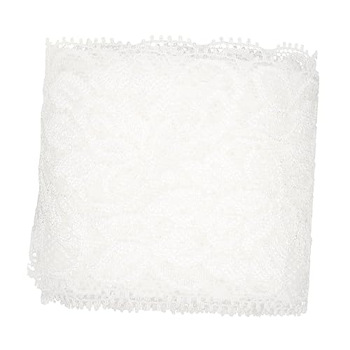 ARTIBETTER Spitze Hochzeit Dekorative Bänder Schnürsenkel Bänder Zum Basteln Stoff Elastischer Nähbesatz Kleidungszubehör Zierleiste Zum Nähen Kleidungsstück Zubehör Weiß Nylongarn von Artibetter