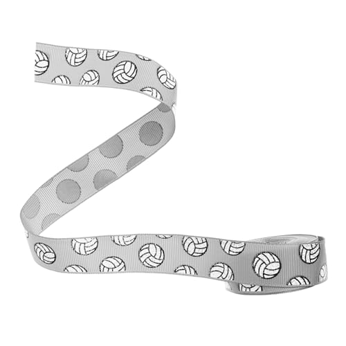 ARTIBETTER Sportliches Volleyball Ripsband Bedrucktes Graues Dekoband für DIY Geschenkverpackung Haarbänder Bastelprojekte und Team Events Robustes Vielseitiges Bastelband ARTIBETTER Sportliches Volleyball Ripsband Bedrucktes Graues Dekoband für DIY Geschenkverpackung Haarbänder Bastelprojekte und Team Events Robustes Vielseitiges Bastelband von Artibetter