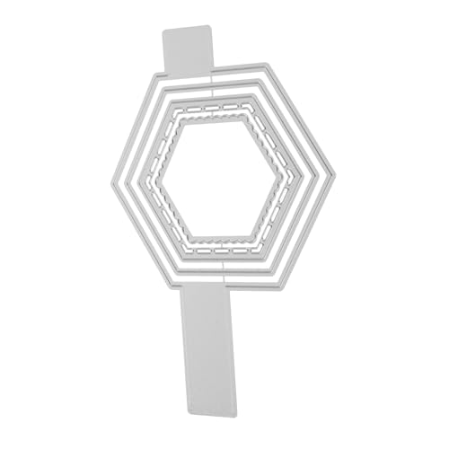 ARTIBETTER Stanzformen Schablone Scrapbooking handwerkskunst Metall Schneideschablone papierbasteln Quilt-Vorlagen Stanzformen aus Metall für die Kartenherstellung Kohlenstoffstahl Silver von Artibetter