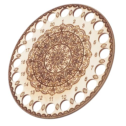 ARTIBETTER Stickgarn Organizer Holz Winding Board für Kreuzstich Stickerei Tragbar zur Vermeidung von Verwicklungen für Kreative Projekte Unterwegs von Artibetter