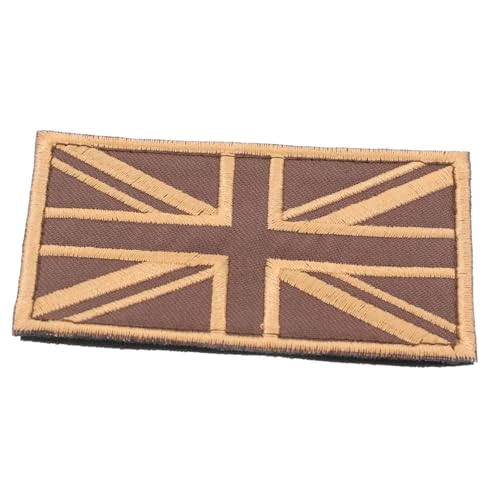 ARTIBETTER Stoffetikett Mit Flecken Union-jack-aufnäher Union Jack-aufnäher Gestickte Aufnäher Süße Patches Union Jack-applikation Rucksackaufkleber Patches Hut-patch Brown von Artibetter
