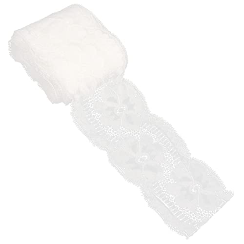 ARTIBETTER Stretch-Spitze Spitzenbesatz Dekoration Schnürsenkel Stoffspitze Hochzeitsdekor DIY-Zubehör Schmuckborte dekorativer Kleiderstoff zarter Nähstoff dekorativer Stoff Nylongarn Weiß ARTIBETTER Stretch-Spitze Spitzenbesatz Dekoration Schnürsenkel Stoffspitze Hochzeitsdekor DIY-Zubehör Schmuckborte dekorativer Kleiderstoff zarter Nähstoff dekorativer Stoff Nylongarn Weiß von Artibetter