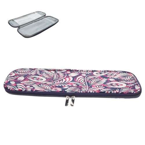 ARTIBETTER Strickzeug Aufbewahrungstasche Tragbare Häkelnadel Organizer Tasche mit Reißverschluss für Strickzubehör und Diy Kits Strapazierfähigem Oxford Lila von Artibetter