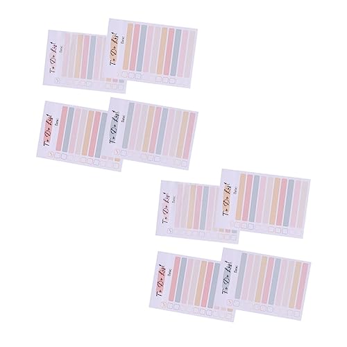 ARTIBETTER Tearable Memo Pads Set Bücher in Regenbogenfarben Praktische Haftnotizen für To Do Listen für Schule Büro und Zuhause Selbstklebend Transparent und Rückstandsfrei von Artibetter