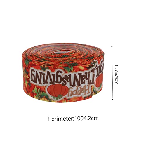 ARTIBETTER Thanksgiving Kürbis Buchstaben Webband Langlebiges Geschenkband für Diy Geschenkverpackung Herbstliches Festival Farbecht und Umweltfreundlich von Artibetter