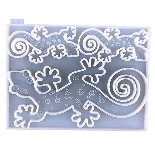 ARTIBETTER Tier Silikonform für Wanddekoration Diy Epoxidharz Gießform für Geckos und Wiederverwendbare und Leicht zu Reinigende Gießform für Bastelprojekte von Artibetter