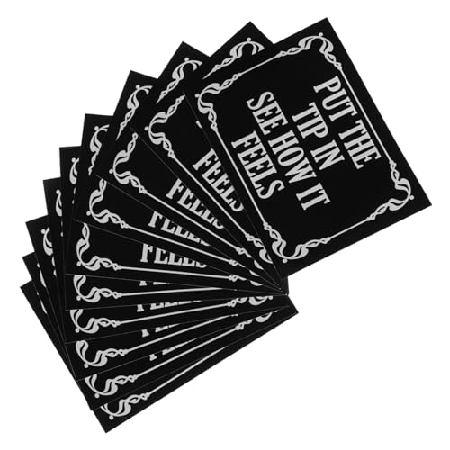 ARTIBETTER Tipps Tipps Aufkleber Trinkgeldglas Für Barkeeper Auslaufsichere Aufkleber Lebensmittelbehälteretiketten Keine Steuer Auf Trinkgeldaufkleber Glasetiketten Greifband Black Pvc von Artibetter