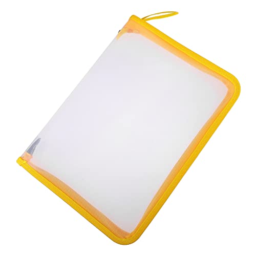 ARTIBETTER Transparente Dokumentenmappe mit Reißverschluss Praktische Tasche für Büro Schule und Reisen Leicht und Schützend für Unterlagen und Wertsachen Gelb ARTIBETTER Transparente Dokumentenmappe mit Reißverschluss Praktische Tasche für Büro Schule und Reisen Leicht und Schützend für Unterlagen und Wertsachen Gelb von Artibetter