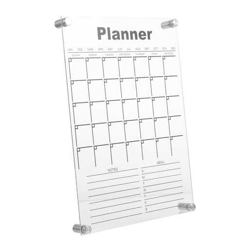 ARTIBETTER Transparenter Wandkalender Monatsplaner Trocken Abwischbar Multifunktional Langlebiges Board Zeichenbrett Dekoratives Nachrichtenschild für Küche Büro Zuhause ARTIBETTER Transparenter Wandkalender Monatsplaner Trocken Abwischbar Multifunktional Langlebiges Board Zeichenbrett Dekoratives Nachrichtenschild für Küche Büro Zuhause von Artibetter