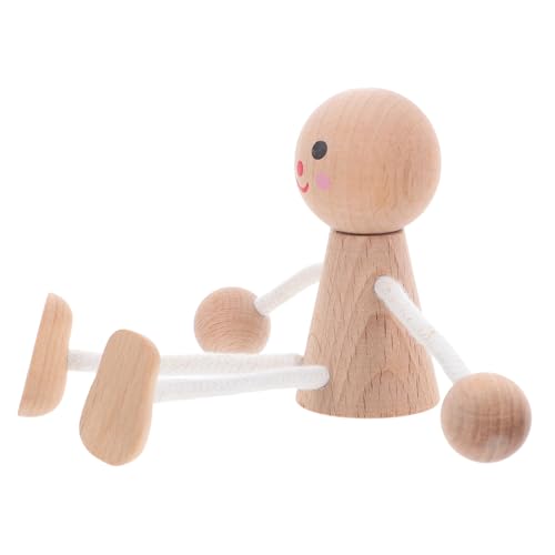 ARTIBETTER Unbemalte Holz-püppchen zum Bemalen Kinderfreundliche DIY Holzfiguren Sichere Mini Holz-peg-dolls für Bastelprojekte Gruppenaktivitäten Partydekorationen für Kunst und Handwerk von Artibetter