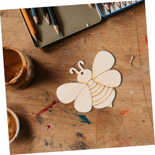 ARTIBETTER Unvollendete Holzscheiben zum Basteln mit Insektenformen aus Robustem Naturholz für DIY Deko Kinderhandwerk und Kreative Malprojekte von Artibetter