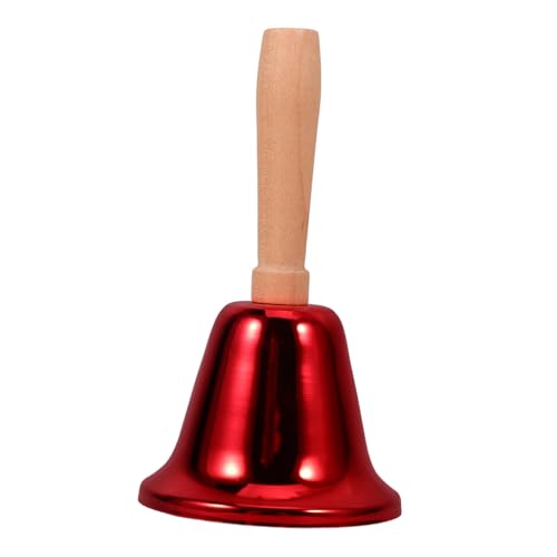 ARTIBETTER Vintage Handglocke aus Metall Lautstarker Aufrufglocke für Restaurant Unterricht und Zuhause Praktische Tischglocke mit Holzgriff Rot ARTIBETTER Vintage Handglocke aus Metall Lautstarker Aufrufglocke für Restaurant Unterricht und Zuhause Praktische Tischglocke mit Holzgriff Rot von Artibetter
