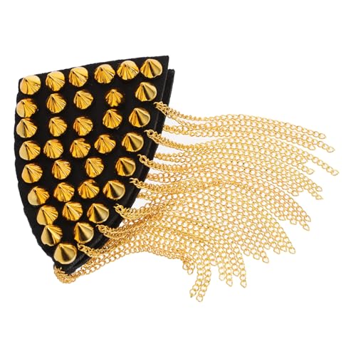 ARTIBETTER Vintage Quasten Schulterklappen mit Nieten Uniform Epauletten Dekorative Abnehmbare Schulterbrosche für Kostüme Partys Bühne Hochzeit Goldfarben ARTIBETTER Vintage Quasten Schulterklappen mit Nieten Uniform Epauletten Dekorative Abnehmbare Schulterbrosche für Kostüme Partys Bühne Hochzeit Goldfarben von Artibetter