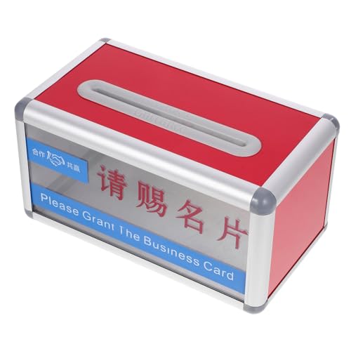 ARTIBETTER Visitenkartenbox Deckel Sicherer Kartenhalter Für Büro Und Veranstaltungen Für Aufbewahrung Und Organisation Von Karten ARTIBETTER Visitenkartenbox Deckel Sicherer Kartenhalter Für Büro Und Veranstaltungen Für Aufbewahrung Und Organisation Von Karten von Artibetter