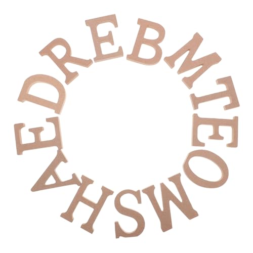 ARTIBETTER Walnuss Buchstaben Holzdekoration Buchstabenschild Für Wand Und Tür Zum Aufhängen Plakette Anhänger Buchstabenornament Holzbuchstaben Tafelaufsatz Kinderzimmer von Artibetter