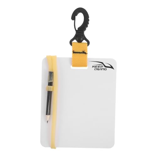 ARTIBETTER Wasserdichter Unterwasser Notizblock mit Bleistift Wiederverwendbare Schreibtafel für Tauchen Schnorcheln und Freediving und Langlebig für Verschiedene von Artibetter