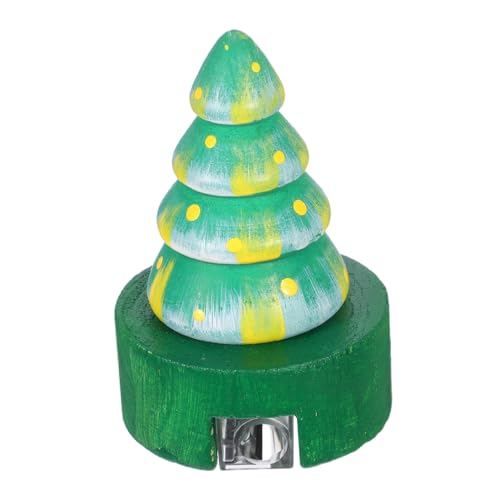 ARTIBETTER Weihnachtlicher Bleistiftspitzer aus Holz Handbetrieben Präzises Kindgerechtes Design in Tannenbaumform für Schule Partygeschenke und Bastelfans von Artibetter