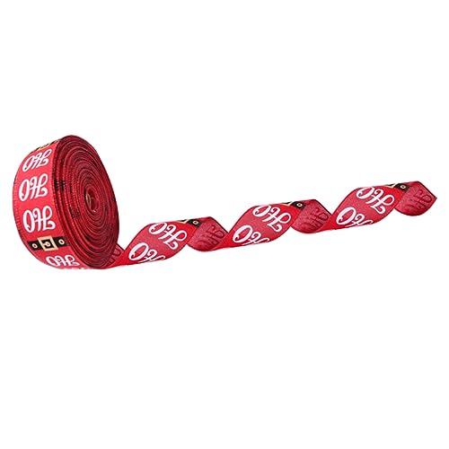 ARTIBETTER Weihnachtliches Bastelband Rotes Geschenkband für Diy Dekorationen für Geschenkverpackungen Weihnachtsbäume und Kränze von Artibetter
