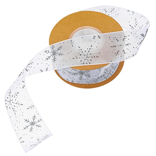 ARTIBETTER Weihnachtsband mit Schneeflocken Muster Diy Geschenkbänder für Weihnachten Dekorationsband für Geschenkverpackungen und Bastelprojekte ARTIBETTER Weihnachtsband mit Schneeflocken Muster Diy Geschenkbänder für Weihnachten Dekorationsband für Geschenkverpackungen und Bastelprojekte von Artibetter