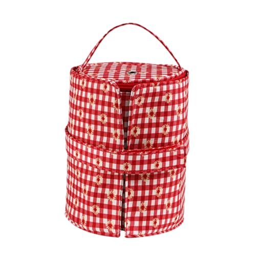 ARTIBETTER gehäkelte Aufbewahrungstasche häkeln gehäkelter Taschenorganisator Garnsack Nadeln Projekt Stich Häkchen -Hakenorganisator Nähwerkzeug-Organizer Nähkorb groß Häkeltasche Polyester von Artibetter