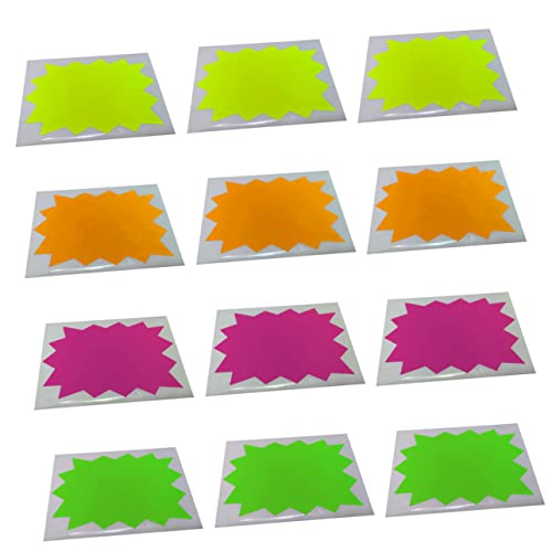 ARTIBETTER selbstklebende Etikettenaufkleber klein Vinyl Streifen Einzelhandelsgeschäfte Aufkleber Einzelhandelsetikett Preisetiketten Preismarker-Etiketten fluoreszierendes Papier von Artibetter