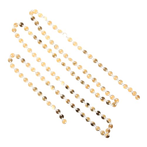 Artibetter 1 Rolle Armbandmaterial Silberkette zur Schmuckherstellung Schlüssel Schild edelstahlketten bastelmaterial Schmuckdesign DIY-Kette Anhänger Lanyard-Kette Rostfreier Stahl Golden von Artibetter