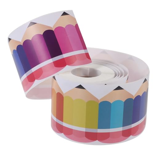 Artibetter 1 Rolle Bleistift -Grenzaufkleber für rustikal Grenze Streifen Farbe Planke Grenzpapier auswechselbare Randleiste Tafelrandaufkleber auswechselbares Randpapier Pinnwandpapier von Artibetter