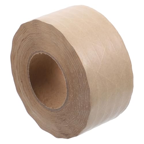 Artibetter 1 Rolle Kraftpapier Klebeband Wasseraktiviert Stark Haftend für Verpackungen und Leicht Abrollbar und Einfach zu Handhaben von Artibetter