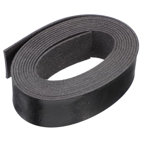 Artibetter 1 Rolle Simulierte Lederstreifen Handwerk handgefertigt lederband selber machen DIY-Material Tasche Lederstreifen Accessoires zur Herstellung von Lederartikeln Pu Schwarz von Artibetter