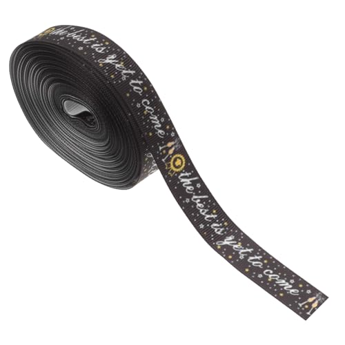 Artibetter 1 Rolle Wärmeübertragungsband Gegenwärtig Rosa Samtband schwarzes Band zum Einwickeln dekoratives Band DIY Bastelband Bogenbänder Banddekor Paketband Polyester von Artibetter
