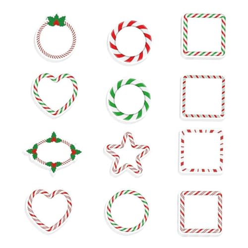 Artibetter 1 Sätze weihnachtliche Haftnotizen Student Feiertagsbedarf Weihnachtsbonbon -Kleber -Papierpolster Candy Sticky Notocts herausnehmbare Notizblöcke Weihnachtsnotiz Nehmen Vorräte von Artibetter