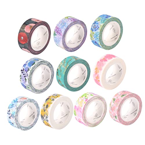 Artibetter 1 Satz Blumen Washi Tape Diy Dekoratives Klebeband Bunten Designs Für Scrapbooking Geschenkverpackungen Und Kreative Bastelprojekte Pro Rolle 10 Rollen Artibetter 1 Satz Blumen Washi Tape Diy Dekoratives Klebeband Bunten Designs Für Scrapbooking Geschenkverpackungen Und Kreative Bastelprojekte Pro Rolle 10 Rollen von Artibetter