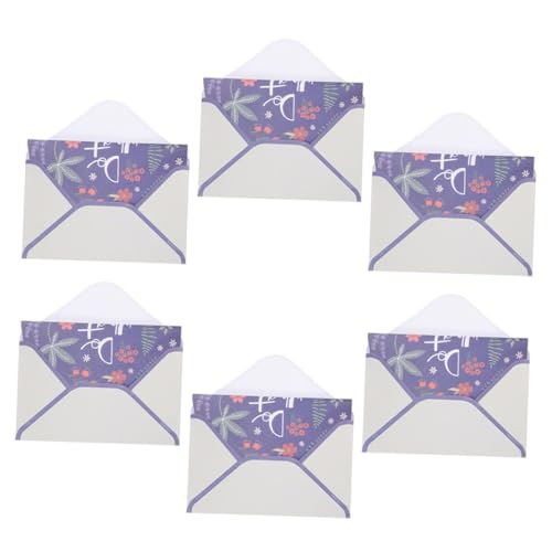 Artibetter 1 Satz Blumenumschlagset Briefumschläge Vintage Letter Paper Vintage Stationery Paper Vintage Umschläge für Briefe Vintage -Stilumschlag Vintage -Umschläge Papier Violett von Artibetter