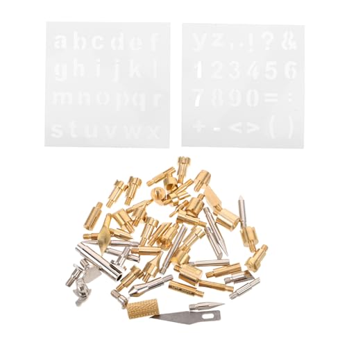 Artibetter 1 Satz Brandmalerei-spitzen, Zubehör, Schnitz- Und Gravierwerkzeuge Für Holz, Brandmalerei-stiftspitzen, Ersatz-schnitzspitzen Aus Metall Mit Schablonen Artibetter 1 Satz Brandmalerei-spitzen, Zubehör, Schnitz- Und Gravierwerkzeuge Für Holz, Brandmalerei-stiftspitzen, Ersatz-schnitzspitzen Aus Metall Mit Schablonen von Artibetter