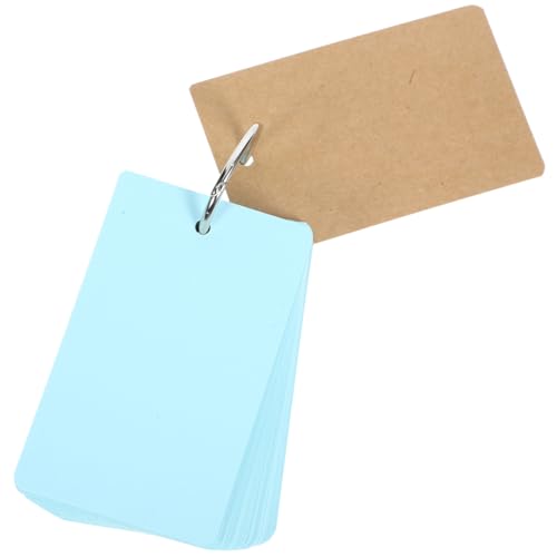 Artibetter 1 Satz DIY-Karten Cue -Karten leere Karten Phonetik-Flash-Karten kleine Karten leer lehrreich Blankokarten für die Kartenherstellung kleine Notizkarten Karteikarten Eisen Sky-blue von Artibetter