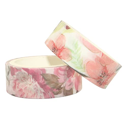Artibetter 1 Satz Diy Papier Klebeband Mit Blumenmotiven Teiliges Für Scrapbooking Und Tagebuchgestaltung Zufällige Farben Und Stile Für Bastelprojekte Und Dekoration 10 Stück von Artibetter