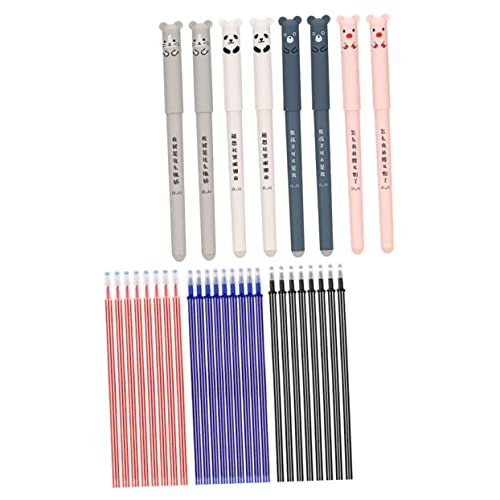 Artibetter 1 Satz Erasable Stifte Set für Schüler Radierbare Kugelschreiber mit Cartoon Design Blaue und Schwarze Stifte Nachfüllungen Rot Blau und Schwarz Schreibzubehör für Lehrer und Artibetter 1 Satz Erasable Stifte Set für Schüler Radierbare Kugelschreiber mit Cartoon Design Blaue und Schwarze Stifte Nachfüllungen Rot Blau und Schwarz Schreibzubehör für Lehrer und von Artibetter