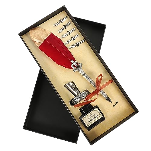Artibetter 1 Satz Feder-Stift-Set Kalligraphie retro Federkiel Bausatz Pflaume Füllfederhalter Füllfederhalter-Kit praktischer Tauchstift kreativer Füllfederhalter Schreibstift Stahl Artibetter 1 Satz Feder-Stift-Set Kalligraphie retro Federkiel Bausatz Pflaume Füllfederhalter Füllfederhalter-Kit praktischer Tauchstift kreativer Füllfederhalter Schreibstift Stahl von Artibetter