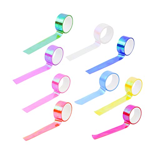 Artibetter 1 Satz Glänzendes Klebeband Teiliges Wasserdichtes Dekoratives Klebeband Für Diy Scrapbooking Und Bastelprojekte 10roll von Artibetter