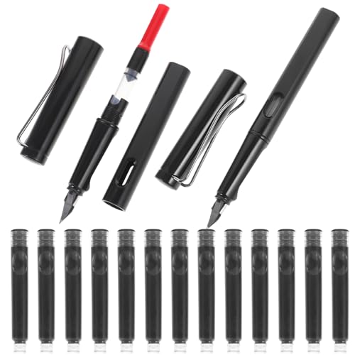 Artibetter 1 Satz Kalligraphie Füllfederhalter mit Tintenpatronen Spitze Ergonomisches Design für Schule Büro und Kreative Schreibarbeiten Studenten und Kalligraphie Artibetter 1 Satz Kalligraphie Füllfederhalter mit Tintenpatronen Spitze Ergonomisches Design für Schule Büro und Kreative Schreibarbeiten Studenten und Kalligraphie von Artibetter