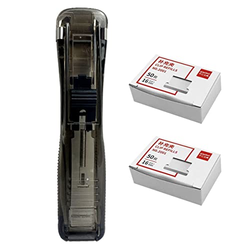 Artibetter 1 Satz Kreativer Heftgerät Clipper Tragbarer Heftgerät mit Wiederverwendbaren Clips für Schule Büro und Zuhause aus Hochwertigem Dokumentenorganisation von Artibetter