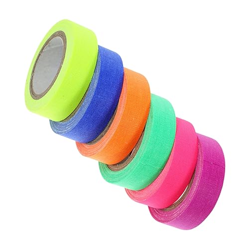 Artibetter 1 Satz Leuchtendes Band Uv-klebeband Extra Stark Breites Klebeband Glühen Fluoreszierend Neon Farbband Dekoration Klebeband, Strapazierfähig Party Farbe Baumwolle 6rollen Artibetter 1 Satz Leuchtendes Band Uv-klebeband Extra Stark Breites Klebeband Glühen Fluoreszierend Neon Farbband Dekoration Klebeband, Strapazierfähig Party Farbe Baumwolle 6rollen von Artibetter